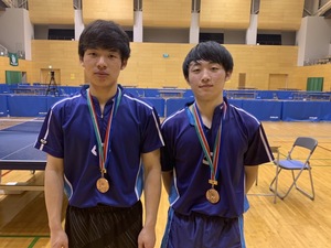 浅津・小野寺組　ダブルス3位